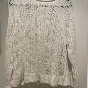 Lou & Grey Cream Knit Sweater